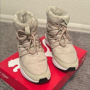 Puma Adela Boot Puretex Cream Winter Boots with Plush Lining